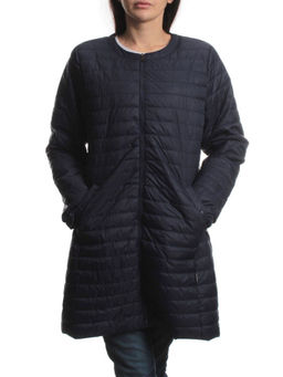 K-528 DK. BLUE Куртка демисезонная стеганая женская (70 гр. холлофайбер) - Fashion фото 3