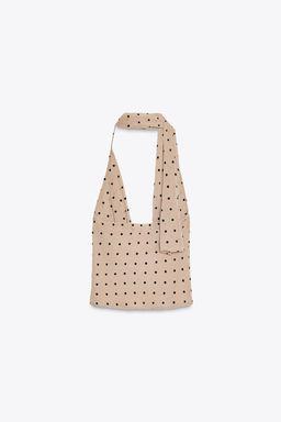 POLKA DOT HALTERNECK TOP WITH SCARF - Zara фото 3