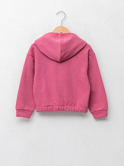 Kap??onlu Bask?l? Uzun Kollu K?z ?ocuk Sweatshirt Anne K?z Kombini - Waikiki фото 2