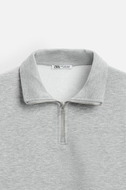 BASIC QUARTER ZIP SWEATSHIRT - Zara фото 17