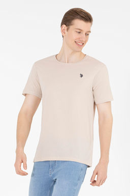 U. S. Polo Assn Мужская базовая футболка с круглым вырезом Stone
