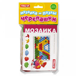 Игрушка "Мозаика пазлы "Черепашки" 29х14,5х5,5см, 27 элементов д4см, полипропилен, пп пакет, "Stellar" (Россия)