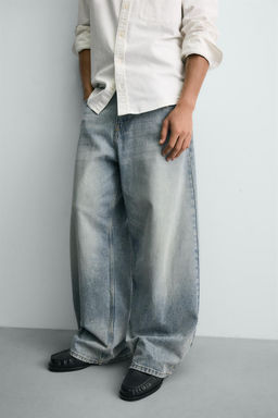 RIPPED BAGGY FIT JEANS - Zara фото 15