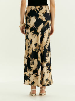 Юбка а-силуэта из вискозы, S1055/carn