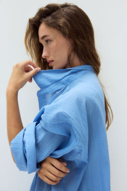 Camisa larga de algod?n - H&m фото 6