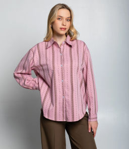 Рубашка #КТ129 (1), розовый