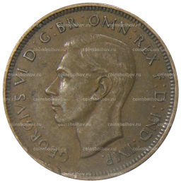 1/2 пенни 1938 года Австралия