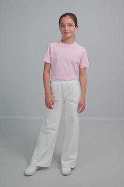 Брюки палаццо из футера для девочки Happyfox