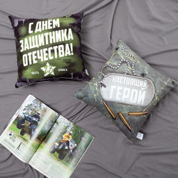 Наволочка декоративная Этель Настоящий герой 40х40 см, 100% п/э фото 2