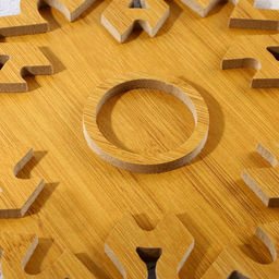 Менажница деревянная новогодняя Снежинка, 25?25 см - Дорого внимание фото 2