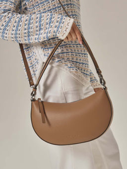 Сумка женская сэддл Azaro 31042 светлый орех