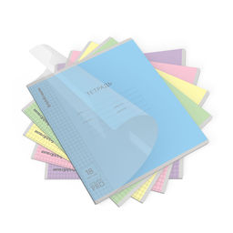 АКЦИЯ Цена за 10 шт. Тетрадь школьная ученическая с пластиковой обложкой на скобе ErichKrause Классика CoverPrо glossy, А5+, 18 л, клетка_MIX-PACK