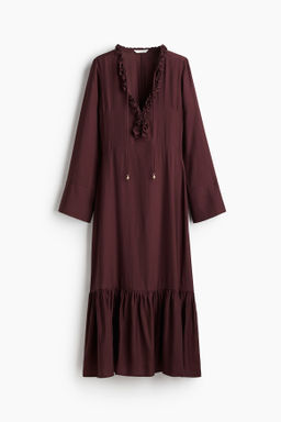 Maxivestido con volantes