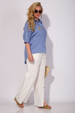 Рубашка Liliana 1313 голубой  фото 5