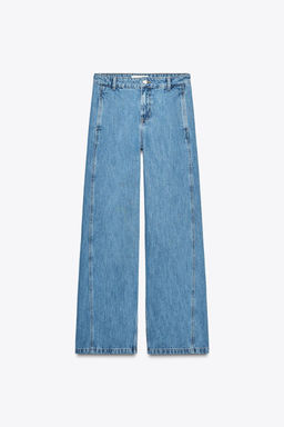 JEANS Z1975 STRAIGHT HIGH WAIST FRONT SEAM - Zara фото 5
