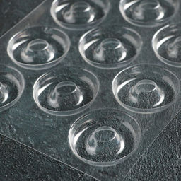 Цена за 20 шт. Форма для конфет и шоколада Пончик, 27?18 см, 11 ячеек, прозрачная - Simaland фото 3