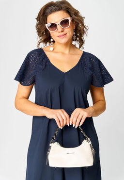 Платье EVA GRANT 7297А темно-синий