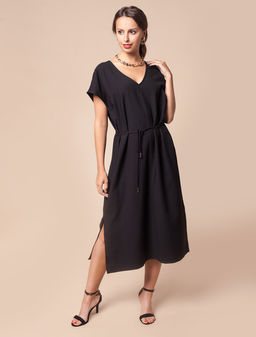 VILATTE / Платье из плотной вискозы с лайоселлом  фото 5