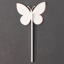 Набор для украшения Бабочки, набор 5 шт, цвет розовый - Страна карнавалия фото 3