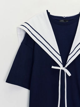 Футболка с шарфом женская / Zarina