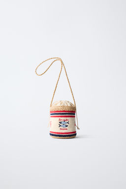BANDOLERA CROCHET PECES / Blanco Crudo