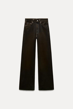 TRF HIGH-WAIST WIDE-LEG JEANS - Zara фото 5