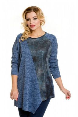 Туника 707 синий меланж