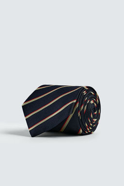 100% SILK STRIPED LIMITED EDITION TIE - Zara фото 7