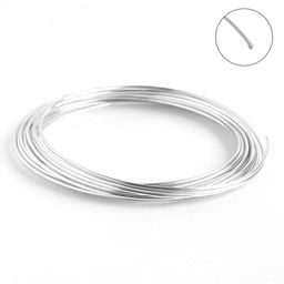 Проволока для плетения d=1.5 мм, намотка 5 м, цвет серебро