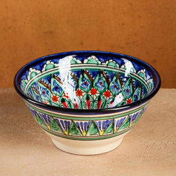 Коса Риштанская Керамика Узоры, 18 см, большая, микс