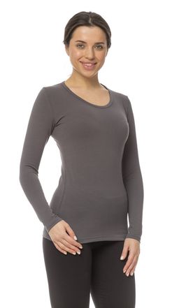 Лонгслив женский, графит - Knitka wear фото 2