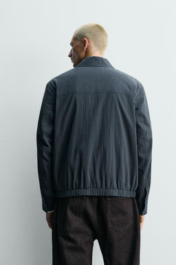 SOBRECAMISA FLUIDA REGULAR FIT / Marino oscuro