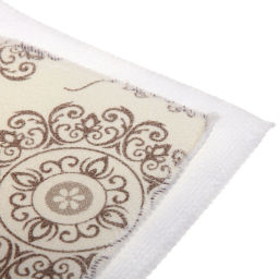 Цена за 2 шт. Коврик для сушки посуды 38*50см "Цветочный узор" бежевый