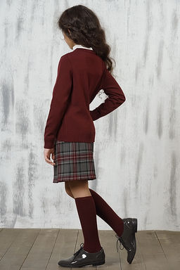 Жакет для девочек 7071. 1096 бордо