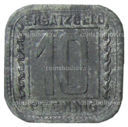 Монета 10 пфеннигов 1918 года Германия Нотгельд  Людвигсхафен