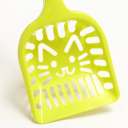 Цена за 2 шт. Совок фигурный «Кот» с эргономичной ручкой, 28×10 см, зелёный