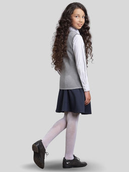 Жилет для девочек 7066. 5003 св.серый