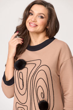 Платье Michel Chic 2153 бежевый фото 2