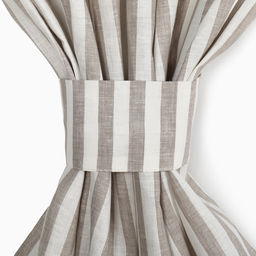 Шторы для кухни Этель Soprano, 140×180 см-2 шт., подхваты 2 шт., лен 100%, 180 г/м²