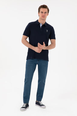 Erkek Regular Fit Polo Yaka Lacivert Basic Ti__rt Sepette S_rpriz _ndirim - U.s. polo assn фото 4