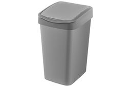 Ведро для мусора с подвижной крышкой 20 л 30*23,5*43 см Тандем сер.металлик/серый (842158) - Elan gallery фото 4