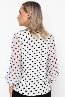 Блузка женская 7080/01/Молочный - Rise фото 2