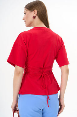 Футболка с завязками Николь (красный) - Эльза фото 2