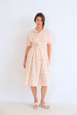 Martichelli Платье с разноцветным горошком без пояса  фото 4