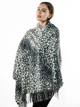 Яркий палантин с анималистичным принтом - Pretty mania фото 3