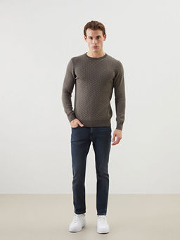 Bisiklet Yaka Erkek Triko Kazak