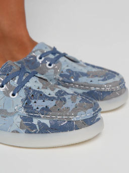 Мокасины жен. голубые, 905068-5, н/к