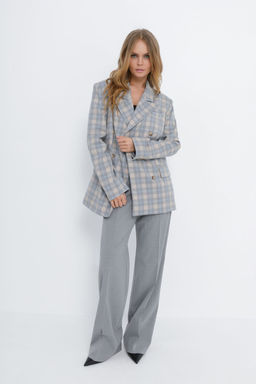 Жакет Pirs 5805 клетка серая с голубым - Golden valley фото 5