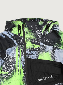 Костюм 7з1925 салат/черный