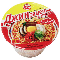 Лапша сублимированная Джин рамён Ottogi (чашка), Корея, 110 г Акция